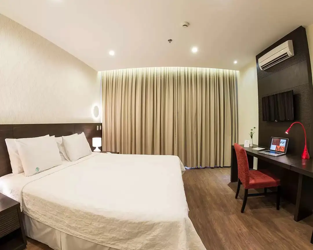 A double room at Arosa Rio Hotel
