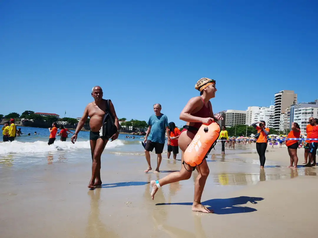 A lively day on Copacabana Beach in Rio de Janeiro