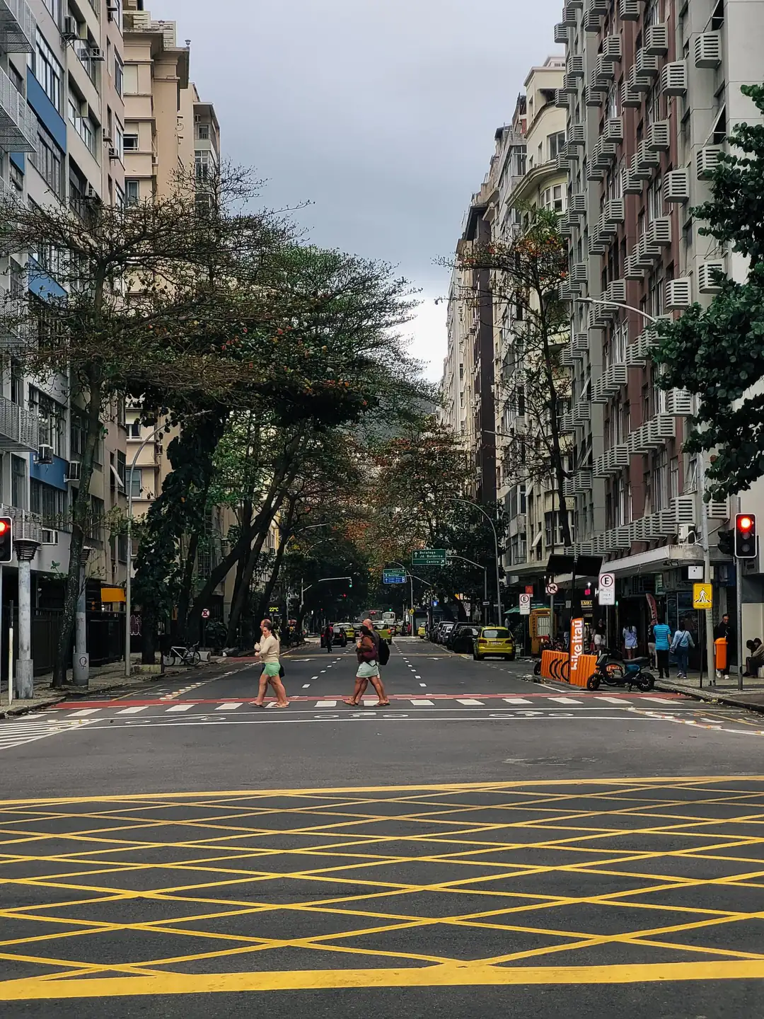 An everyday street scene in Ipanema, Rio de Janeiro