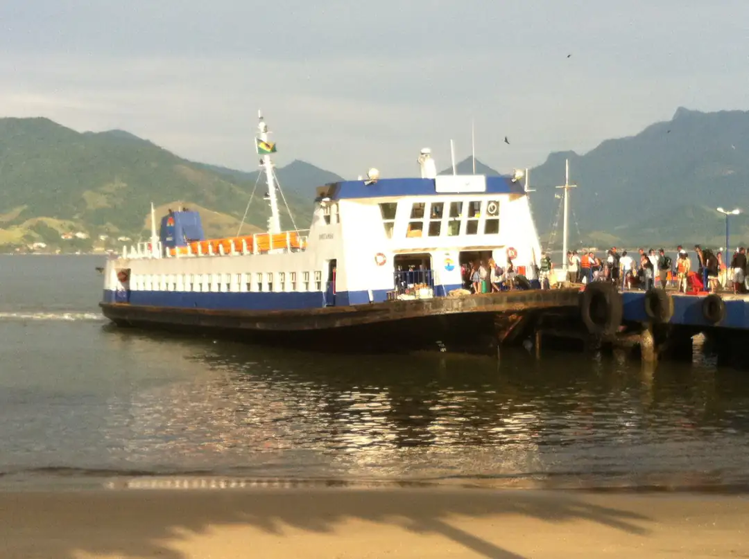 Passenger boats at the waterfront in Mangaratiba