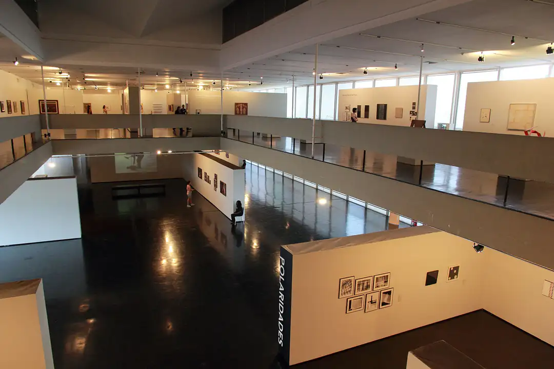Gallery interior at the Museum of Modern Art in Rio de Janeiro