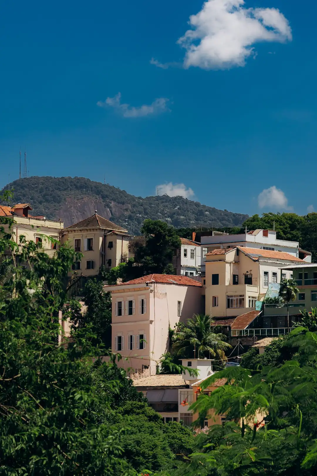 Hillside houses in Santa Teresa, Rio de Janeiro
