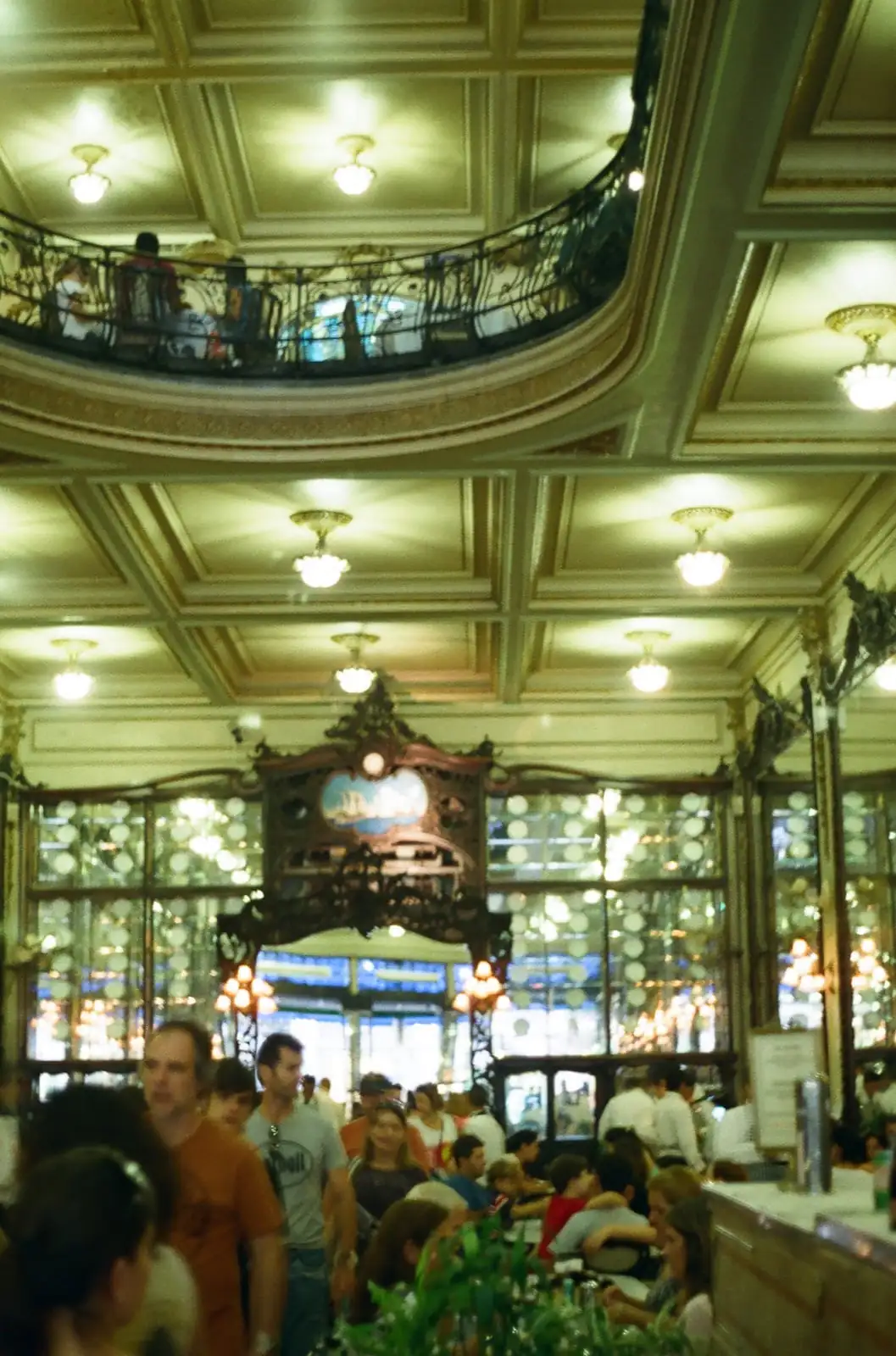 Decorative interior detail at Confeitaria Colombo in Rio