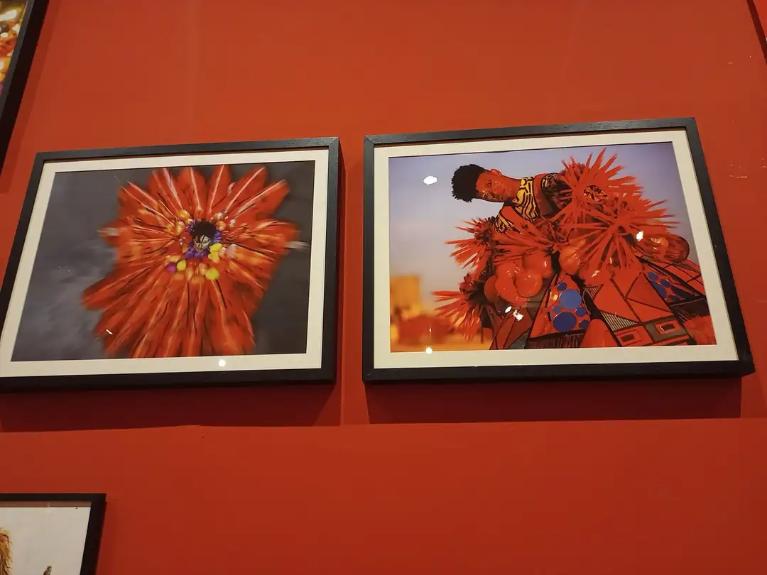 Framed artworks displayed inside Museu de Arte do Rio