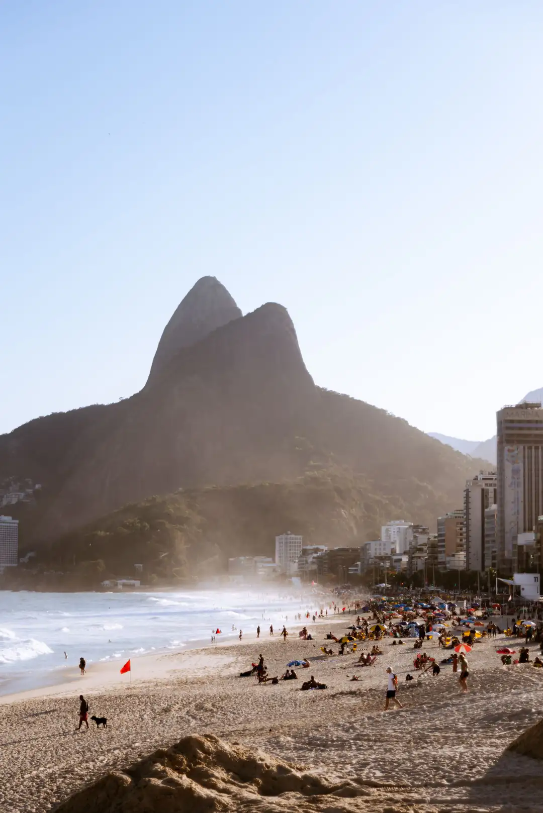 Ipanema Beach and Dois Irmãos in Rio de Janeiro