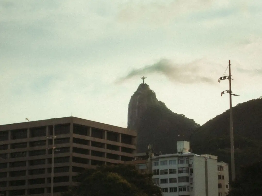 Christ the Redeemer overlooking Rio de Janeiro from Corcovado Mountain