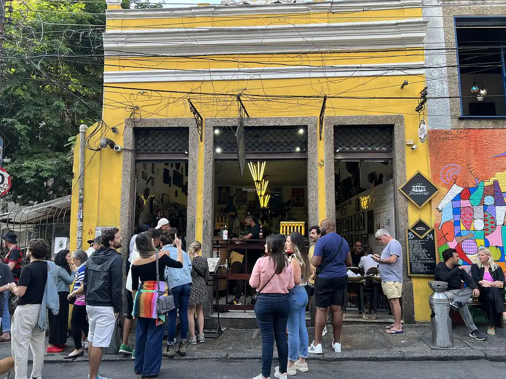 The entrance to Bar do Mineiro in Santa Teresa