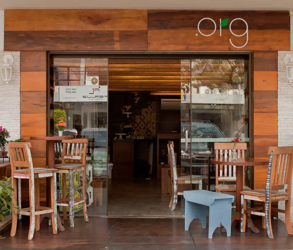 The entrance to .Org Bistrô in Barra da Tijuca