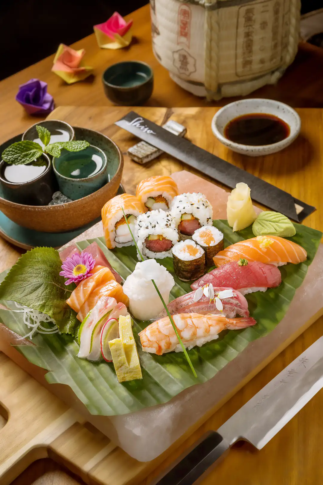 Sushi and sashimi served at Shiso in the Grand Hyatt Rio